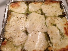 roasted vegetable lasagna, vegetarian, pesto lasagna, lea craft spencer, lea spencer
