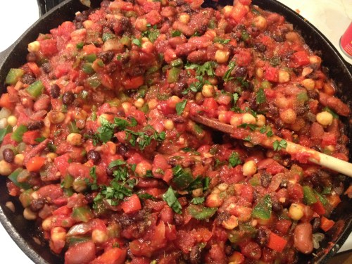 veggie chili, chili, cornbread, jalapeno cornbread, vegetarian, vegan, recipe